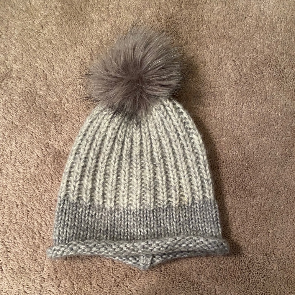 Grey winter hat